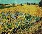 Wheatfield June 1888 - Vincent van Gogh reproduction oil painting