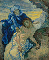 Pieta after Delacroix 1889 - Vincent van Gogh reproduction oil painting