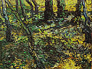 Undergrowth 1889 - Vincent van Gogh reproduction oil painting