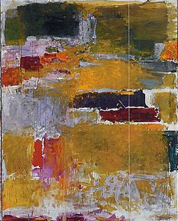 Plowed Field Section 2 - Joan Mitchell reproduction oil painting