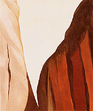 Canyon Country White And Brown Cliffs c1965 - Georgia O'Keeffe
