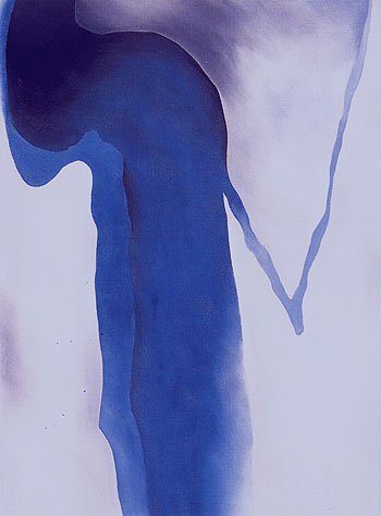 Blue Black And Grey 1960 - Georgia O'Keeffe reproduction oil painting