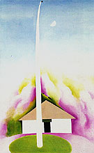 Flag Pole And White House 1959 - Georgia O'Keeffe