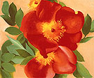 Two Austrian Copper Roses 3 1957 - Georgia O'Keeffe
