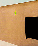 Patio Door With Green Leaf 1956 - Georgia O'Keeffe reproduction oil painting