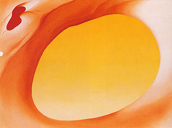 Pelvis Series Red With Yellow 1945 - Georgia O'Keeffe reproduction oil painting