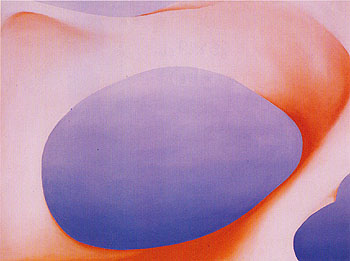 Pelvis Series Red With Blue 1945 - Georgia O'Keeffe reproduction oil painting