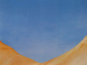 Red Hill And Sky 1945 - Georgia O'Keeffe reproduction oil painting