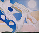 Pelvis With Shadows And The Moon 1943 - Georgia O'Keeffe reproduction oil painting