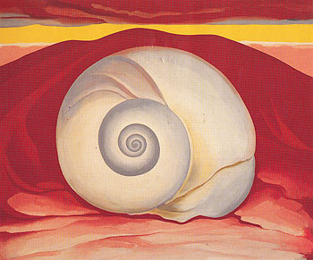 Red Hill And White Shell 1938 - Georgia O'Keeffe reproduction oil painting