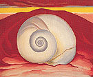 Red Hill And White Shell 1938 - Georgia O'Keeffe reproduction oil painting