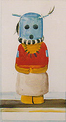 Blue Headed Indian Doll 1935 - Georgia O'Keeffe reproduction oil painting