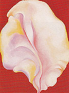 Shell On Red 1931 - Georgia O'Keeffe reproduction oil painting