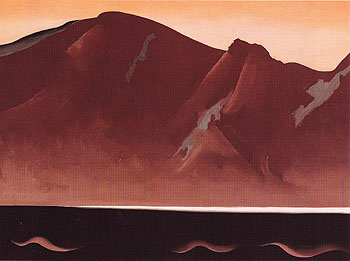 Mountain At Bear Lake Taos 1930 - Georgia O'Keeffe reproduction oil painting