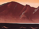 Mountain At Bear Lake Taos 1930 - Georgia O'Keeffe reproduction oil painting