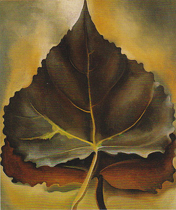 Grey And Brown Leaves 1929 - Georgia O'Keeffe reproduction oil painting