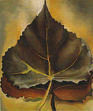 Grey And Brown Leaves 1929 - Georgia O'Keeffe reproduction oil painting