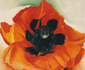 Red Poppy 1928 - Georgia O'Keeffe reproduction oil painting