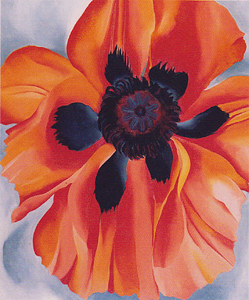 Red Poppy No VI 1928 - Georgia O'Keeffe reproduction oil painting