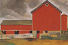 Red Barn 1928 - Georgia O'Keeffe reproduction oil painting