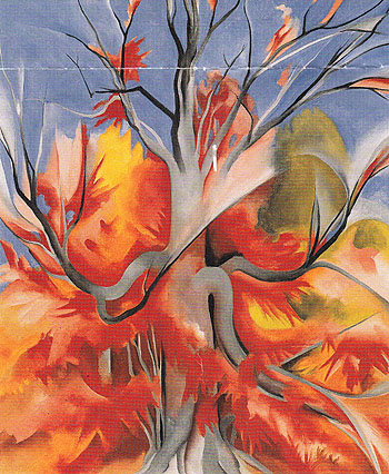 Red Maple 1927 - Georgia O'Keeffe reproduction oil painting