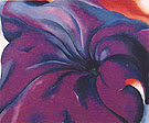 Purple Petunia 1927 - Georgia O'Keeffe reproduction oil painting