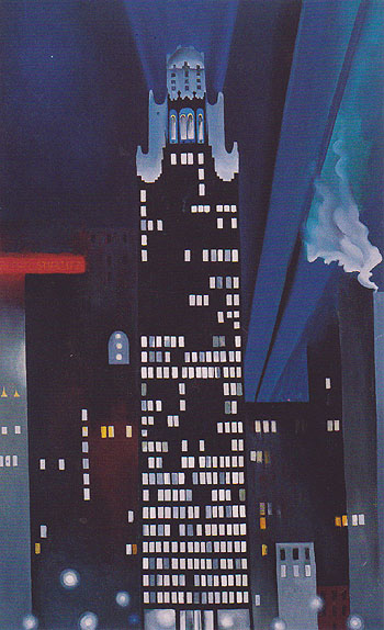 Radiator Building Night New York 1927 - Henry Church reproduction oil painting
