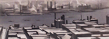 East River From The Shelton No 3 1926 - Georgia O'Keeffe reproduction oil painting