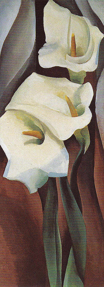 Calla Lilies 460 1924 - Georgia O'Keeffe reproduction oil painting