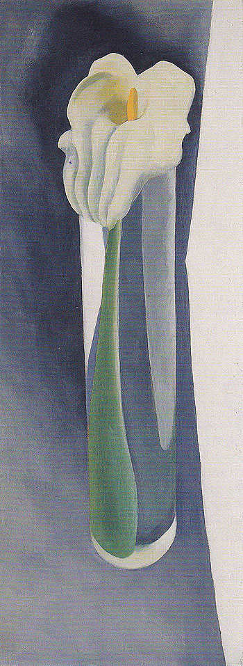 Calla Lily In Tall Glass No 2 426 1923 - Georgia O'Keeffe reproduction oil painting
