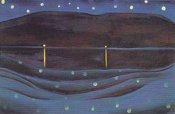 Starlight Night Lake George 1922 - Georgia O'Keeffe reproduction oil painting