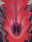 Inside Red Canna 1919 - Georgia O'Keeffe reproduction oil painting