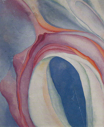 Music Pink And Blue No 2 1918 - Georgia O'Keeffe reproduction oil painting