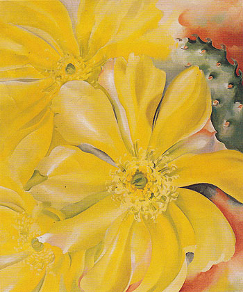 Yellow Cactus 1935 - Georgia O'Keeffe reproduction oil painting