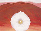 Red Hills And White Flower 1937 - Georgia O'Keeffe reproduction oil painting