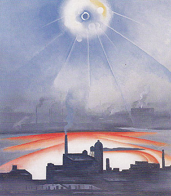 East River No 1 c1927 - Georgia O'Keeffe reproduction oil painting