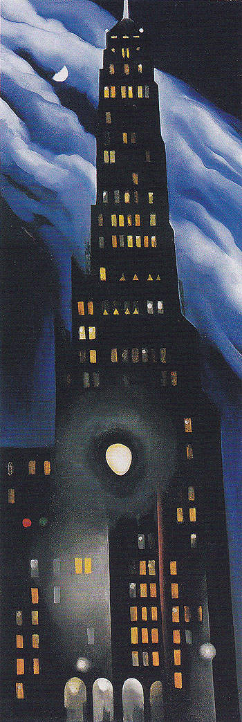 Ritz Tower Night 1928 - Georgia O'Keeffe reproduction oil painting