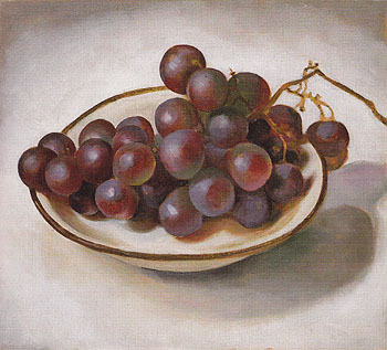 Grapes On White Dish Dark Rim 1920 - Georgia O'Keeffe reproduction oil painting