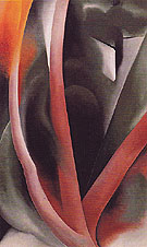 Birch And Pine Trees Pink 1925 - Georgia O'Keeffe