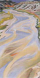 Chama River Ghost Ranch N Mex c1934 - Georgia O'Keeffe