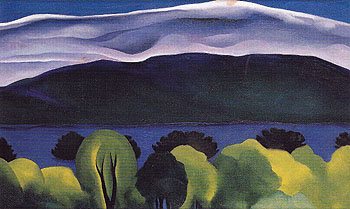 Lake George Blue 1926 - Georgia O'Keeffe reproduction oil painting