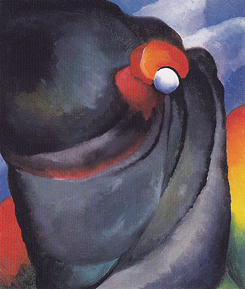 Lake George Coat And Red 1919 - Georgia O'Keeffe reproduction oil painting