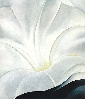 Georgia O'Keeffe - Morning Glory With Black