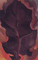 Autumn Leaf 2 1927 - Georgia O'Keeffe reproduction oil painting