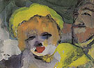 Blonde Girl and Man - Emile Nolde