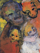 Family with Two Children - Emile Nolde