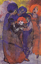 Group with Children - Emile Nolde reproduction oil painting