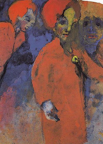 Three Women - Emile Nolde reproduction oil painting