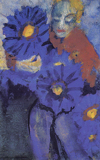 Flower Lady - Emile Nolde reproduction oil painting