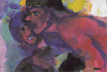 Red Man and Woman - Emile Nolde reproduction oil painting